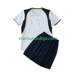 Camisola Liverpool LWP 2001 Retro Criança Equipamento Segundo 2002 Manga Curta